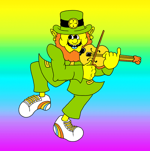 Leprechaun Josh Freydkis Violin St Patricks Day Birthday GIF