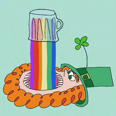 Leprechaun Rainbow GIF