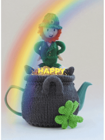 Leprechaun Tea St Patricks Day Birthday GIF