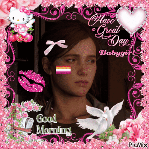 Lesbian Flag Girl Have A Great Day Babygirl GIF