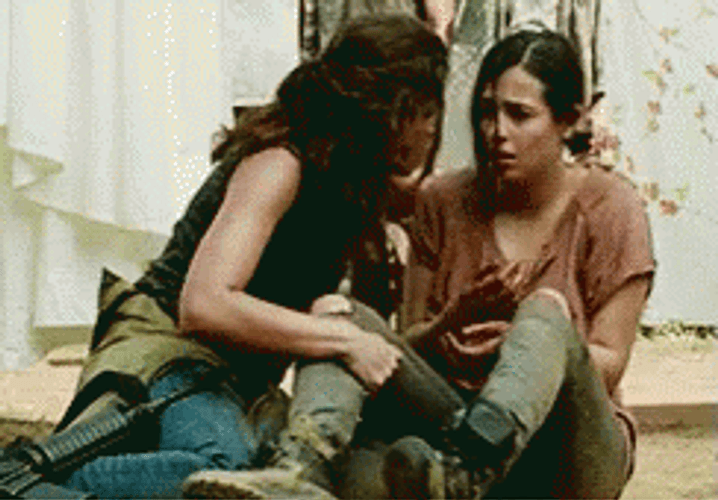 Lesbians Comforting Each Other GIF