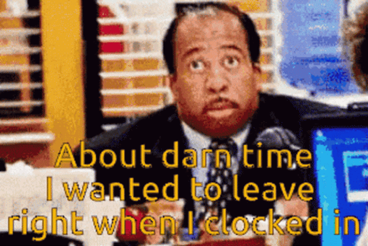 Leslie David Baker Leaving Work GIF