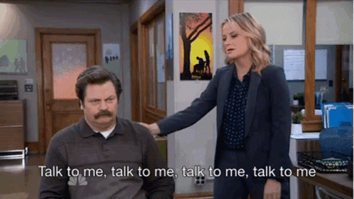 Leslie Knope With Nick Offerman GIF