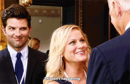 Leslie Knope With Joe Biden GIF