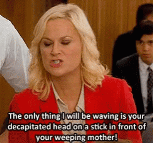 Leslie Knope Very Angry GIF