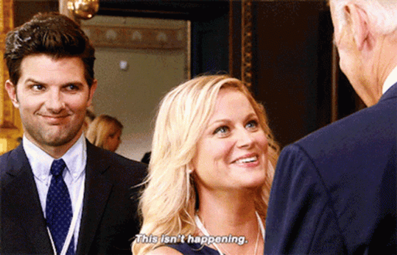 Leslie Knope With Joe Biden GIF
