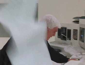 Leslie Nielsen Panicking Out GIF
