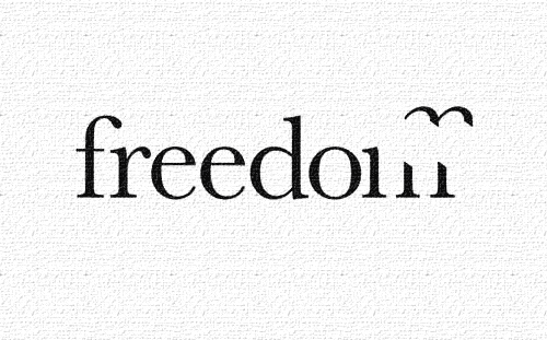 Let Freedom Ring Minimalist Graphics Art GIF
