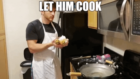 Let Him Cook Clumsy Man GIF