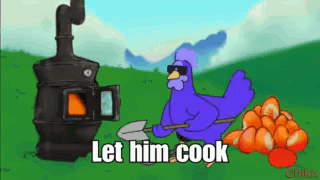 Let Him Cook Rooster Chicken GIF