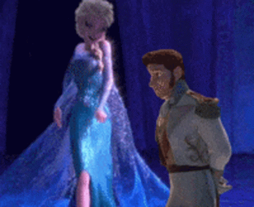Let It Go Elsa Hitting Hans GIF