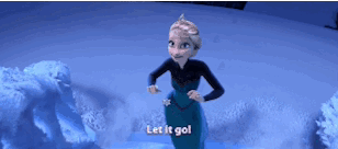Let It Go Frozen Elsa Building Bridge GIF