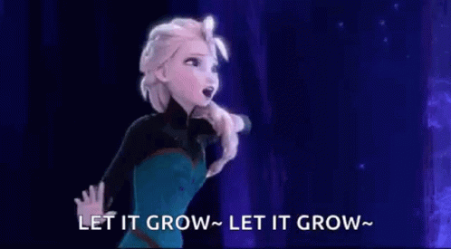 Let It Grow Elsa Let It Go GIF