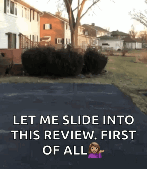 Let Me Slide Into This Review GIF