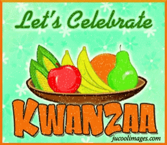 Let's Celebrate Happy Kwanzaa Moving Design GIF
