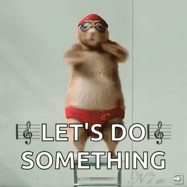 Let's Do Something Dancing Hamster GIF