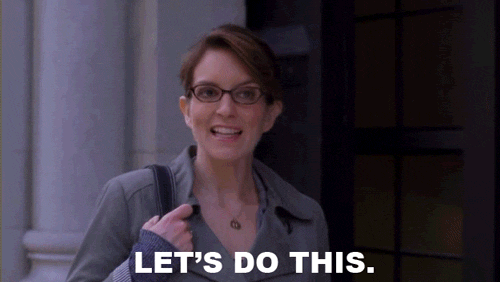Let's Do This Funny Tina Fey GIF