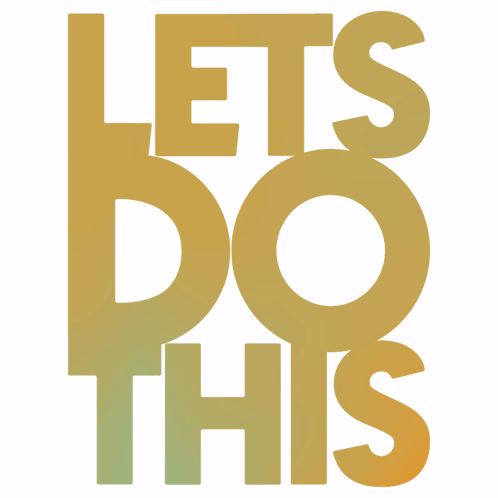 Let's Do This Logo in Blue and Yellow