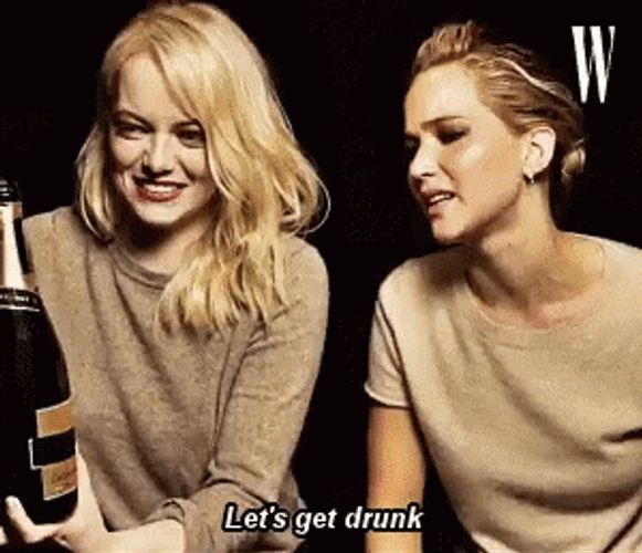 Let's Get Drunk Jennifer Lawrence GIF