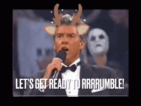 Let's Get Ready To Rumble Deer Filter GIF