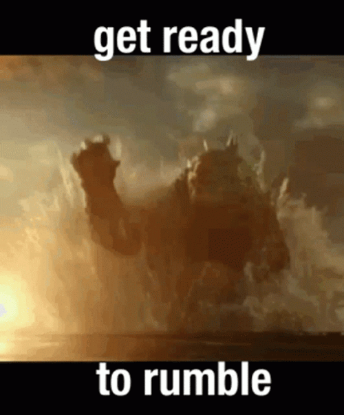 Let's Get Ready To Rumble Kong And Godzilla GIF