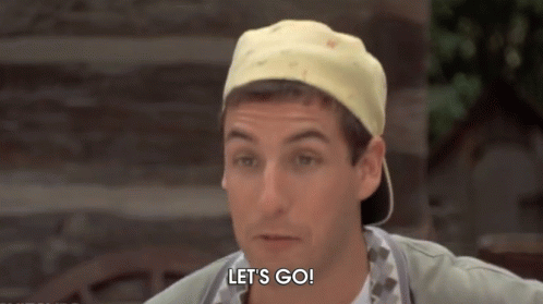Let's Go Adam Sandler GIF