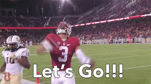 Let's Go Football Kickoff GIF