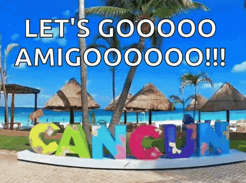 Let's Go Gooooo Amigo Sign GIF