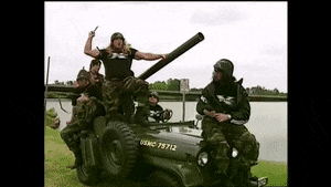 Let's Go Military Army Troupe Willys GIF