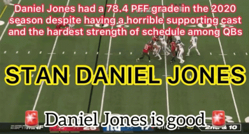 Let's Go Stan Daniel Jones GIF