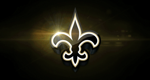 Let's Go Team Saints Logo GIF
