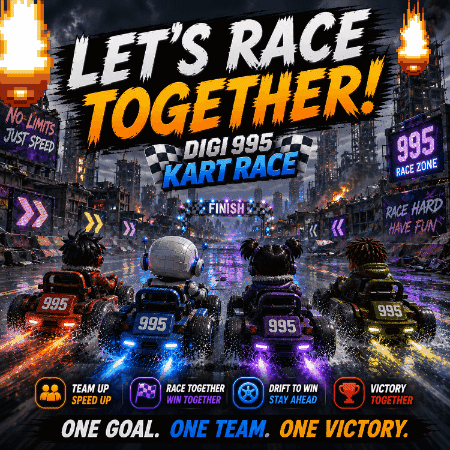 Let's Race Together Video Game Advertisement