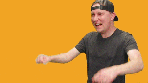 Let's Ride Man Imitating Driving Motorcycle GIF