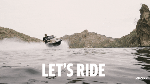 Let's Ride Man On A Jet Ski GIF