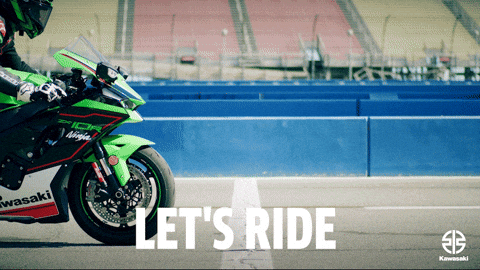 Let's Ride Motorcycle Passing By GIF