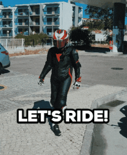 Let's Ride Motorcycle Rider GIF