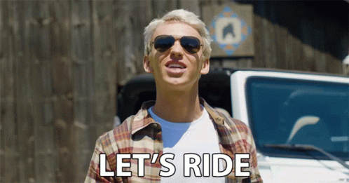 Let's Ride Stephen Sharer GIF