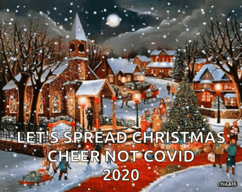 Let's Spread Christmas Cheer Wednesday Not Covid GIF