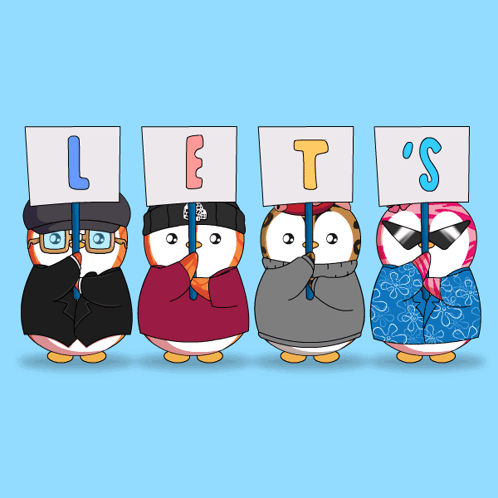 Let's Vote Cute Penguins GIF