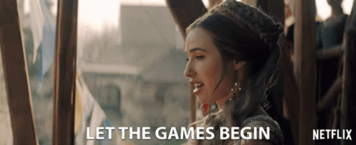 Let The Games Begin Beautiful Lady GIF
