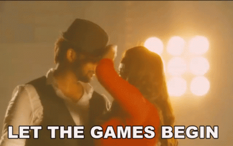 Let The Games Begin Couple Dancing GIF