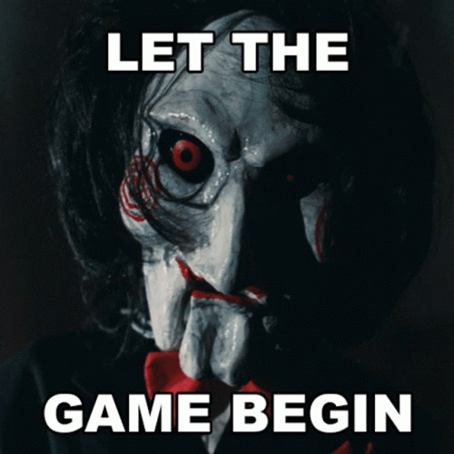 Let The Games Begin Jigsaw Clown GIF