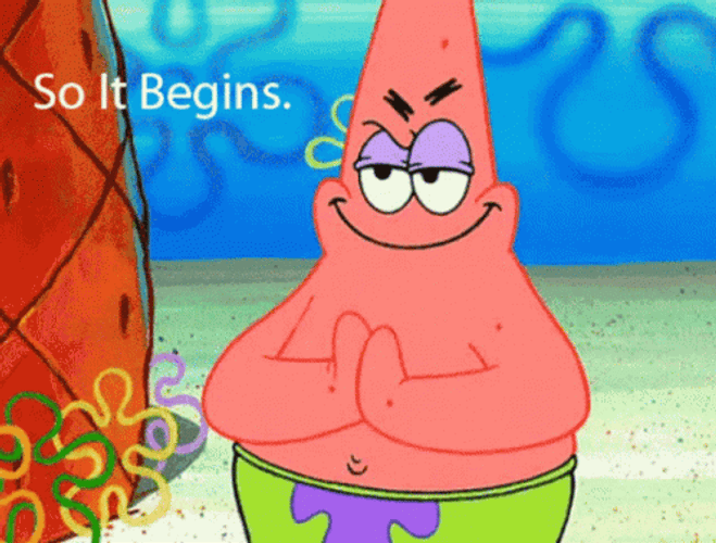 Let The Games Begin Patrick Star GIF