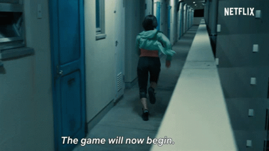 Let The Games Begin Running In The Hall Way GIF