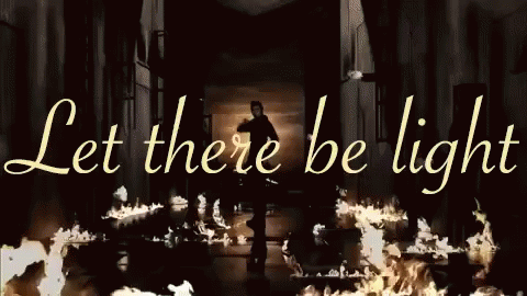 Let There Be Light Burning Flames GIF