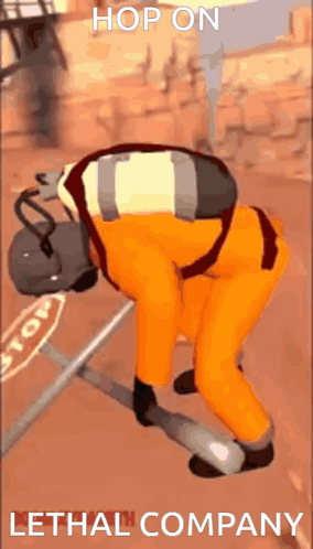 Lethal Company Dance Free Fall GIF