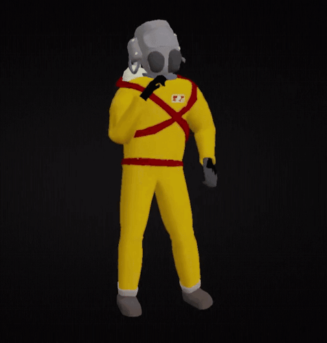 Lethal Company Dance Yellow Suit GIF