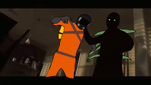 Lethal Company Versus Monsters Fight GIF