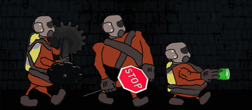 Lethal Company Walking At Line GIF