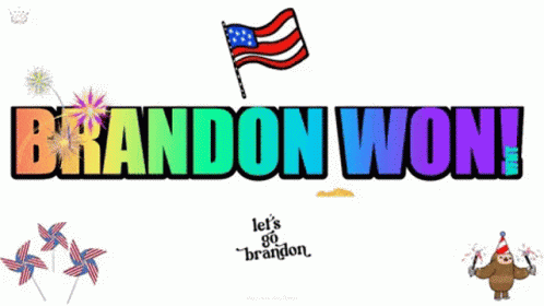 Let’s Go Brandon Won Usa Celebration GIF